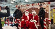 Lockwood Fire Department brings Christmas cheer amid snow