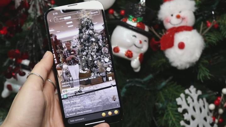 From store aisles to TikTok fame: Dillard’s worker spreads holiday cheer