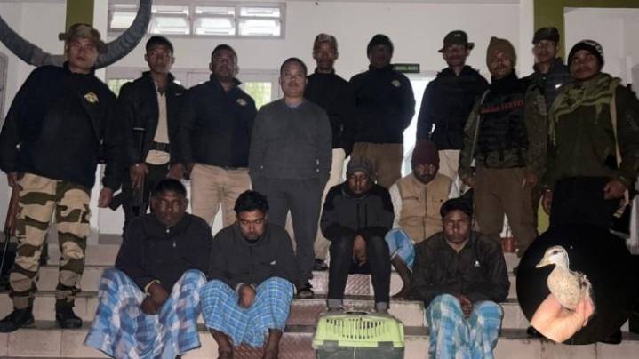 Assam: Five arrested for illegal hunting of wild birds at Bholakata Beel in Biswanath