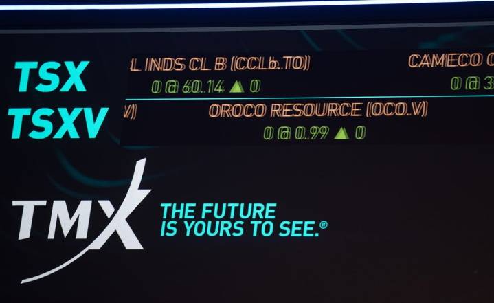 S&P/TSX composite down more than 150 points, U.S. stock markets also lower