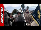 Drone Over Massive Gathering and Military Parade in Syria For Anniversary of Assad's Fall