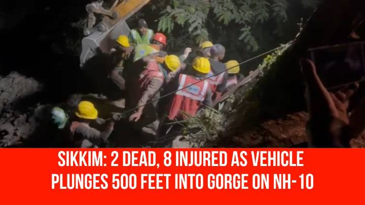 Sikkim: 2 Dead, 8 Injured as Vehicle Plunges 500 Feet Into Gorge on NH