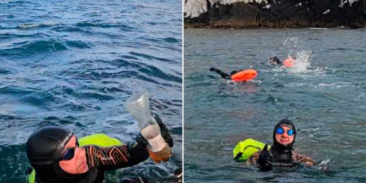 El hombre que nadó en aguas heladas para unir las islas Malvinas: “No le podía fallar a mis amigos que estuvieron en la guerra”