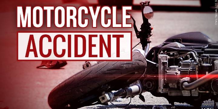 Motorcyclist seriously injured in crash