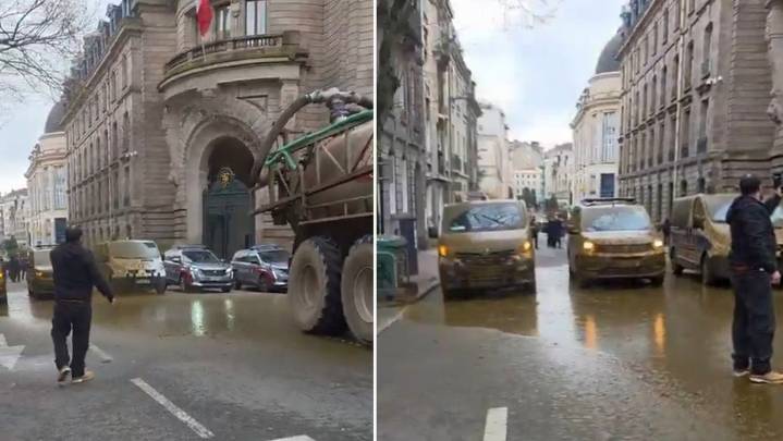 (VIDEO) Estiércol como protesta: granjeros reclaman por condiciones desfavorables en la UE