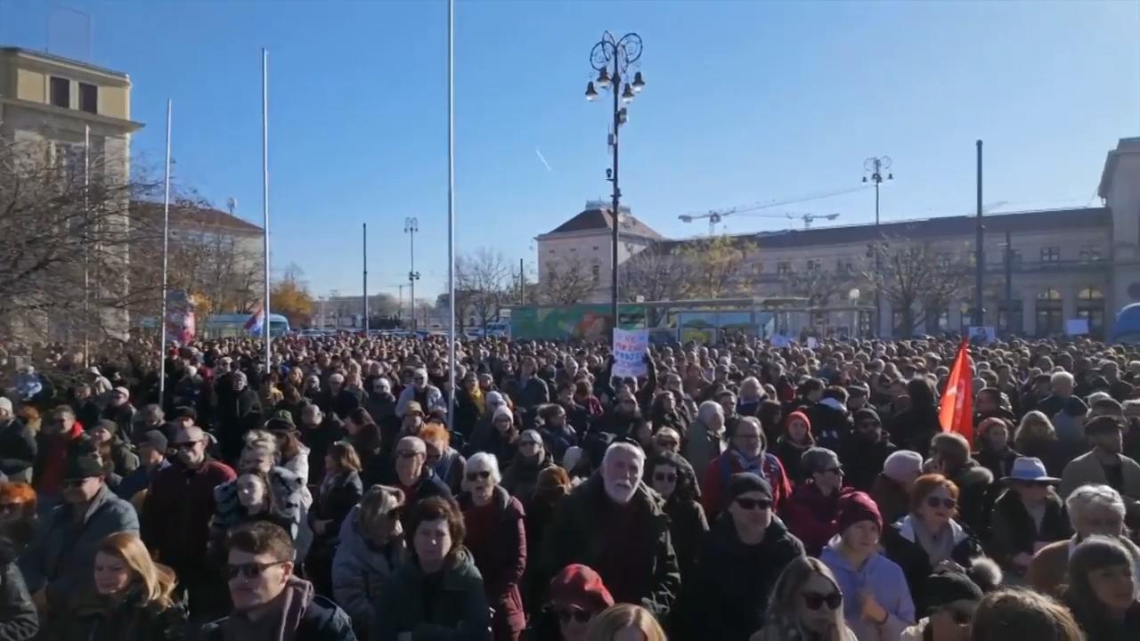 Thousands protest far-right surge in Croatia