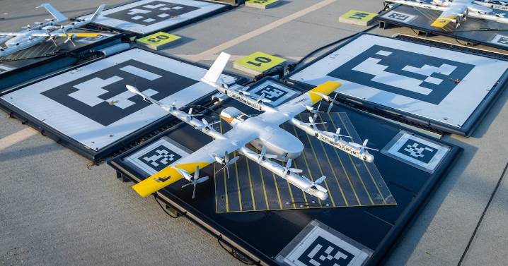 Not a bird or a plane? Could be a Walmart delivery drone.