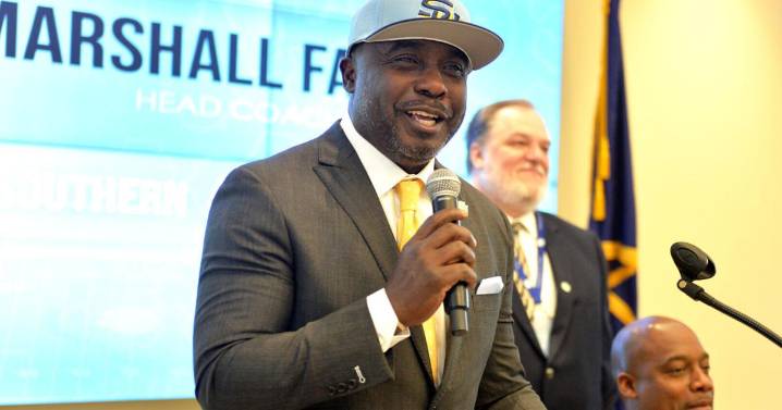 What Marshall Faulk said as new Southern football coach