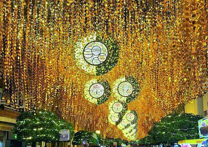 La iluminación navideña, todo un reclamo para los visitantes