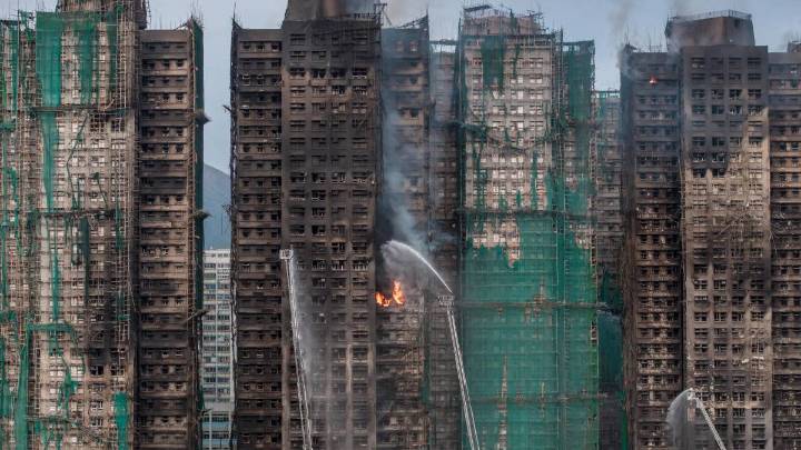 Incendio en Hong Kong: ya son 14 los detenidos por la tragedia que dejó más de 150 muertos
