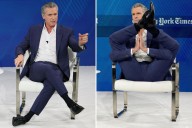 Gavin Newsom’s gross response to The Post's ‘testicle-crushing’ pose coverage backfires – sparking wave of memes