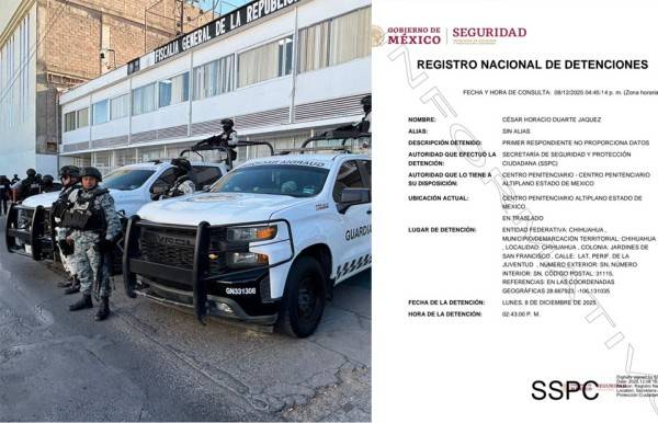 - ¿Pasará Duarte Navidad en Cefereso del Altiplano?