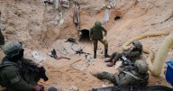 Israeli army takes journalists into a tunnel in a Gaza city it seized and largely flattened