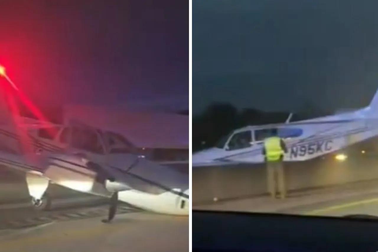 Avioneta realiza aterrizaje de emergencia en la I-95 en Florida; hay una herida