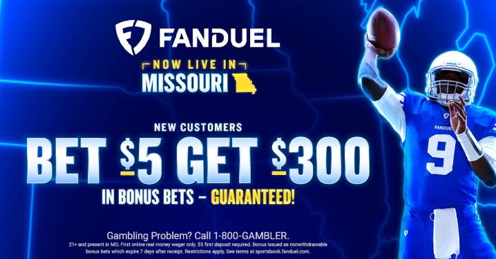 Live now: FanDuel Missouri promo code secures $300 bonus for college football