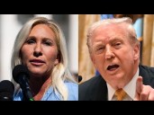 Trump reacts to Marjorie Taylor Greene's claims about Republicans in "60 Minutes" interview