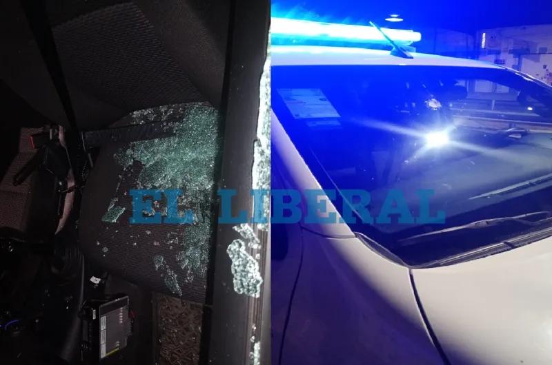 Un móvil policial fue apedreado mientras trasladaba a un interno para un examen médico