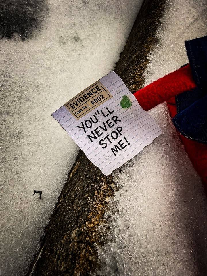 Glitter bandit taunts Allentown cops with cryptic note