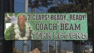 Public memorial for Oakland football coach John Beam