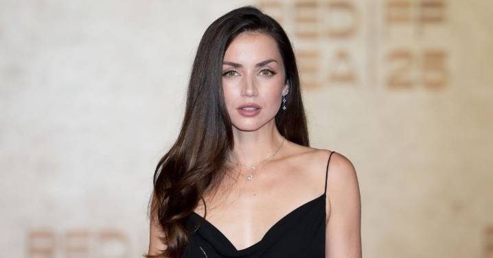 Ana de Armas Risks It All With LV Dress Held up by Just 2 Strings