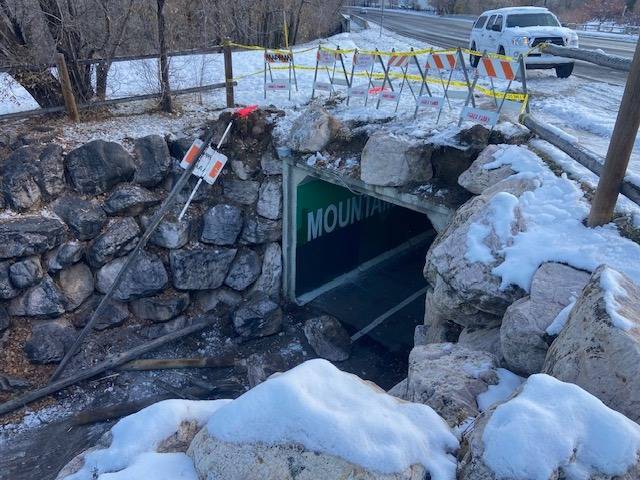 Ogden temporarily closes trail tunnel after vehicle dislodges boulders