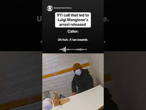 Newly unsealed 911 call from McDonald’s employee shows how police tracked down Mangione #shorts