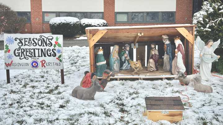 Donation, new paint boost Washington Ruritans' Nativity display