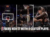 V.J. EDGECOMBE & TYRESE MAXEY WIN IT FOR 76ERS IN WILD SEQUENCE 🚨