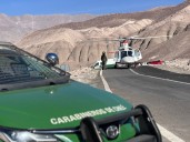 Video | Helicóptero de Carabineros rescata a niña descompensada en ruta a Las Peñas