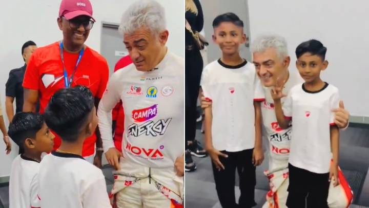Ajith's playful "You want to be like me?" moment with young fan goes viral