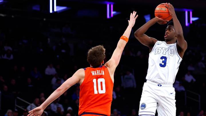 Wright hits winning 3 at buzzer and Dybantsa scores 28 as No. 10 BYU rallies past Clemson 67