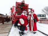 Heritage Park unveils holiday train led by restored locomotive