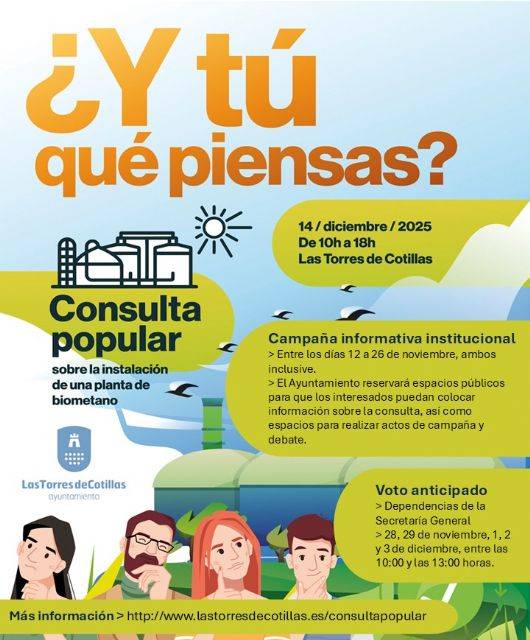 La consulta popular sobre la instalación de la planta de biometano se celebra este domingo 14 de diciembre