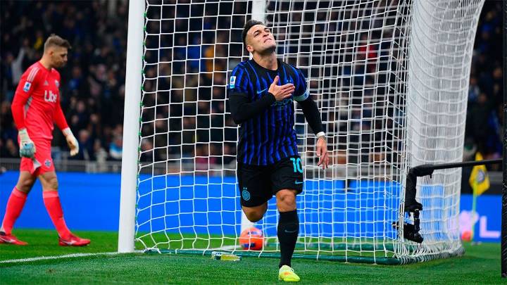 Con un gol de Lautaro, el Inter goleó al Como de Nico Paz por la Serie A