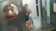 Turista propina brutal golpiza a su novia en un elevador, la agredió por más de 1 minuto