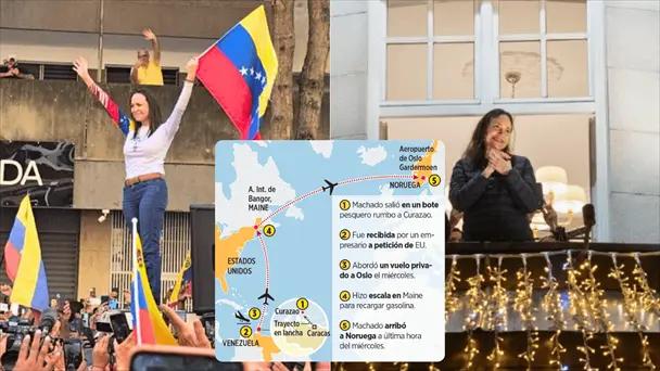 Así fue como María Corina Machado escapó de Venezuela
