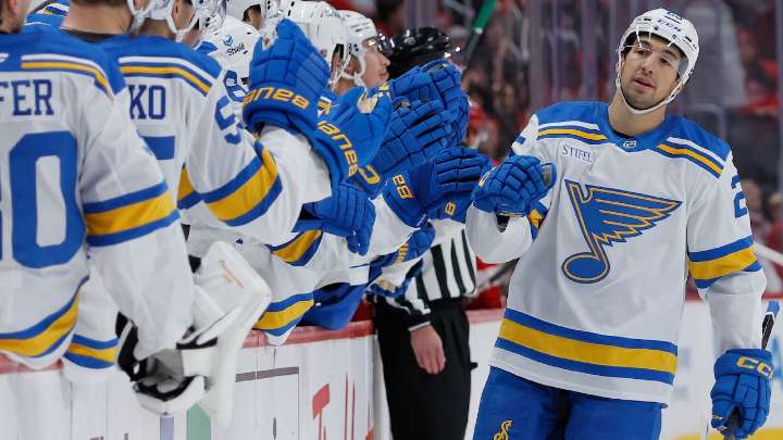 Blues vs. Ducks prop: Back Jordan Kyrou Anytime Goalscorer at +190 on BetMGM