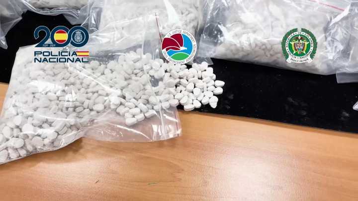 La Policía Nacional interviene por primera vez en España un alijo de heroína en pastillas