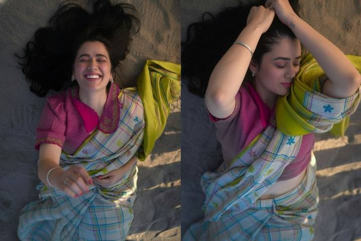 Girija Oak, Internet’s ‘blue saree woman’, sets social media on fire again