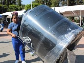 Entregan cerca de 300 tinacos en hogares de Iztacalco, CDMX