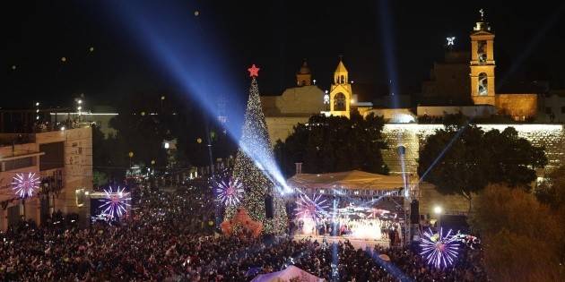 Belén enciende sus luces navideñas tras dos años sin celebración por la guerra en Gaza