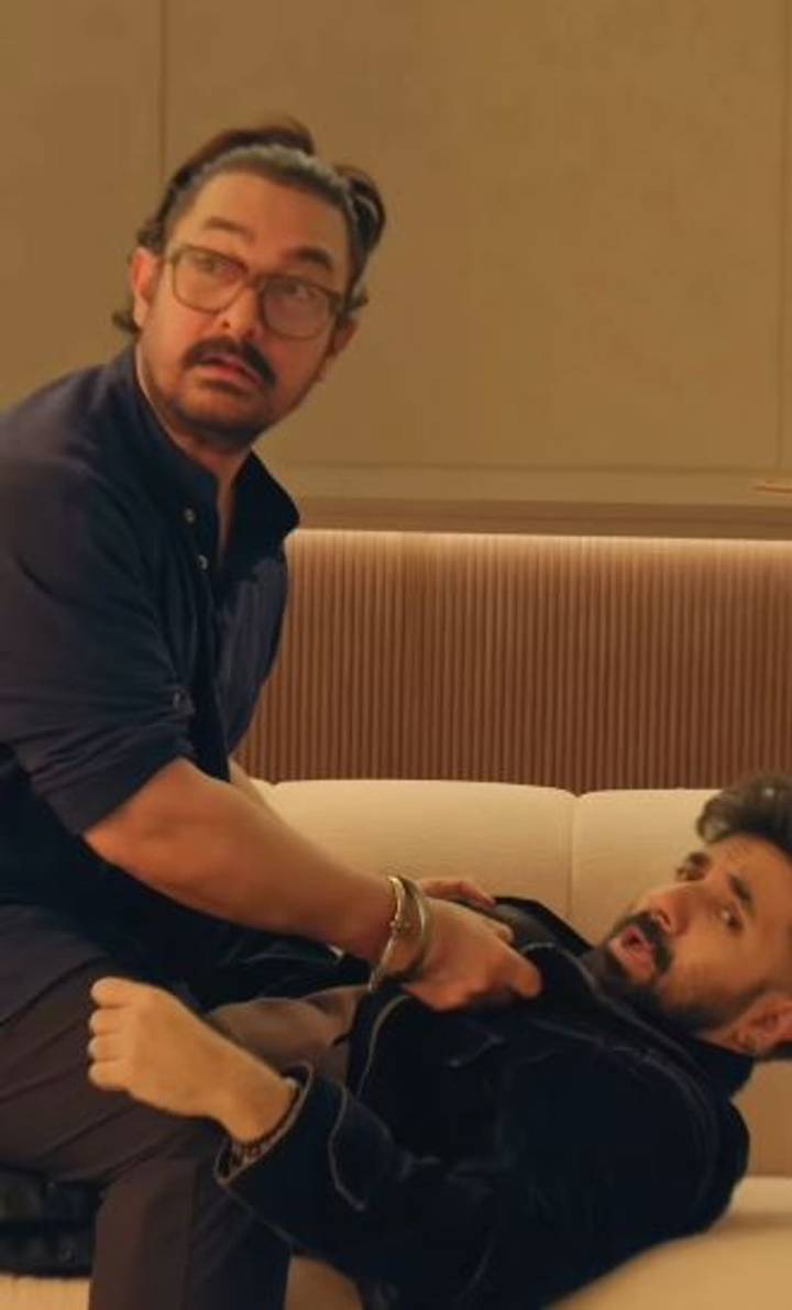Aamir Khan beats up Vir Das in announcement video of spy comedy ‘Happy Patel’