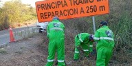 Inician reparación de Carretera Federal 80