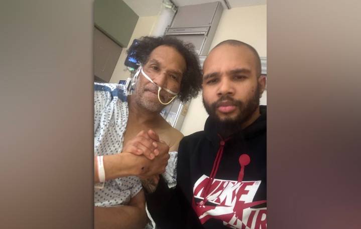 Homeless man set on fire sleeping on NYC subway train reunites with son in hospital