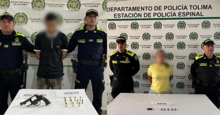 Plan “Espinal Seguro” deja dos capturados y un arma de fuego incautada