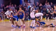 Jaden McDaniels’ Dirty Play Sends Stephen Curry Crashing To The Floor [VIDEO]