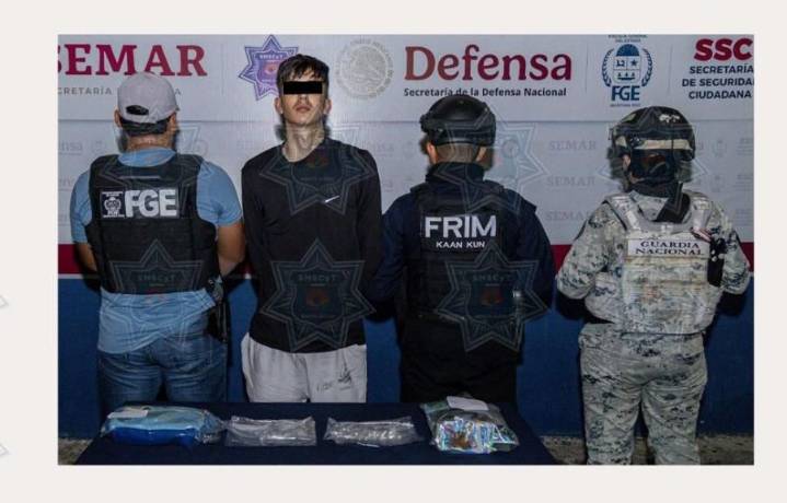 Detienen a presunto narcomenudista durante operativo en la Región 258