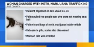 Woman charged with trafficking meth, marijuana