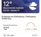 Amanece la Capital a 12 grados centígrados