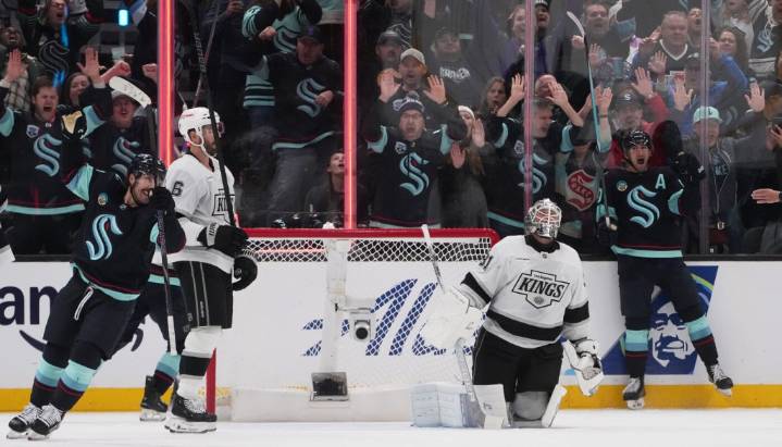 Kings can’t hold off Kraken late in regulation, fall in overtime